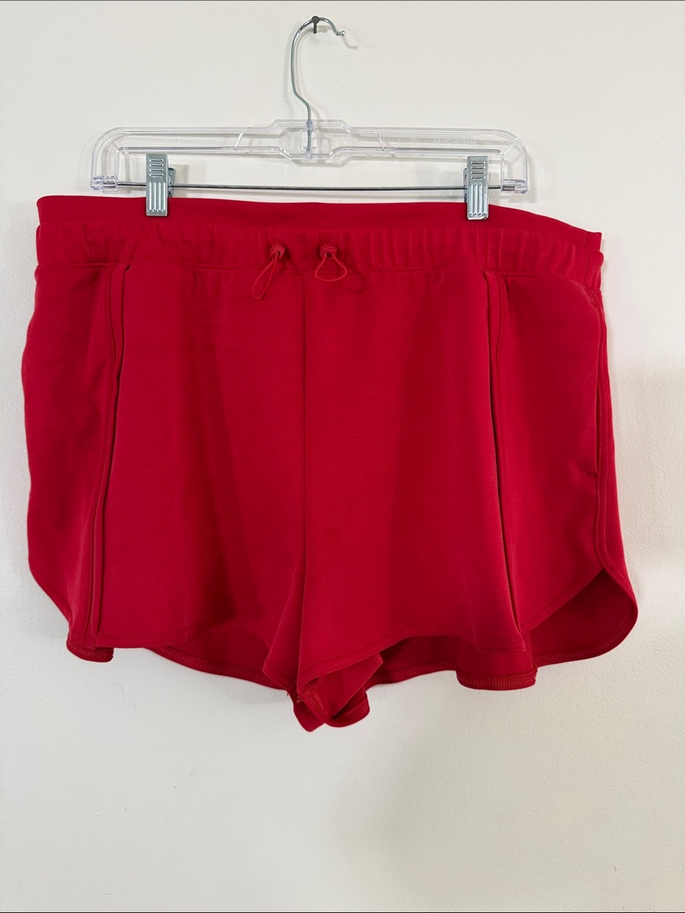 Women's Red Athletic Shorts - Classic Comfort